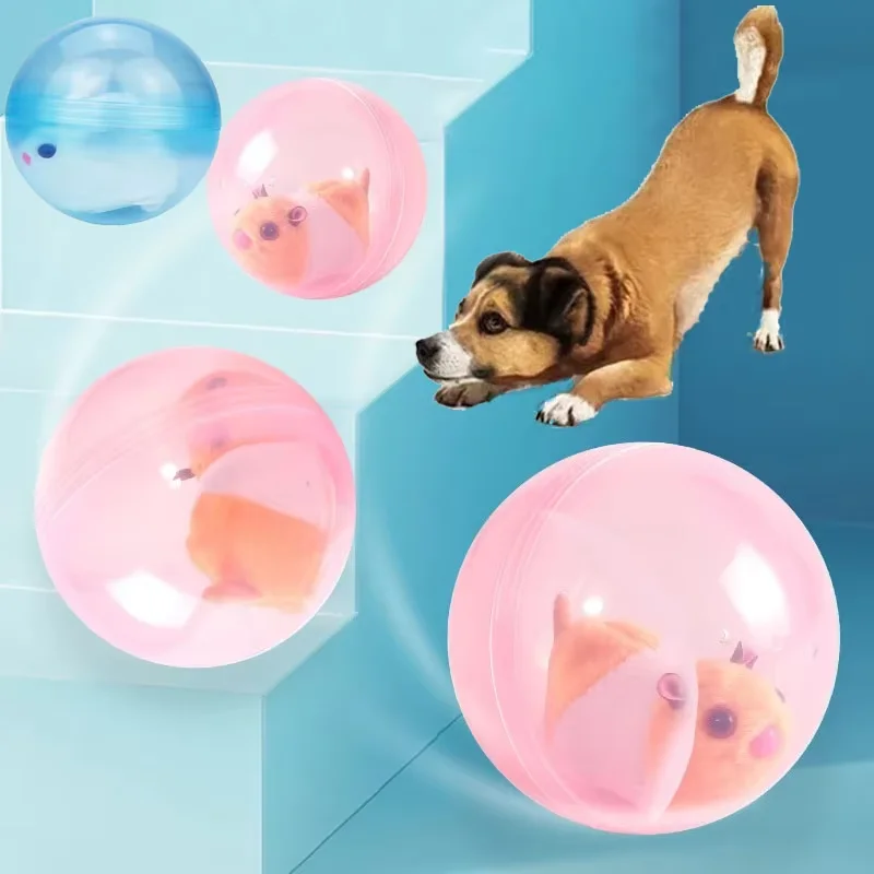 Auto Interactive Dog Ball Toys Smart Rolling Ball Electric Dog Toy Self Rotating Indoor Teaser Exercise Toys for Dog Puppy Pet