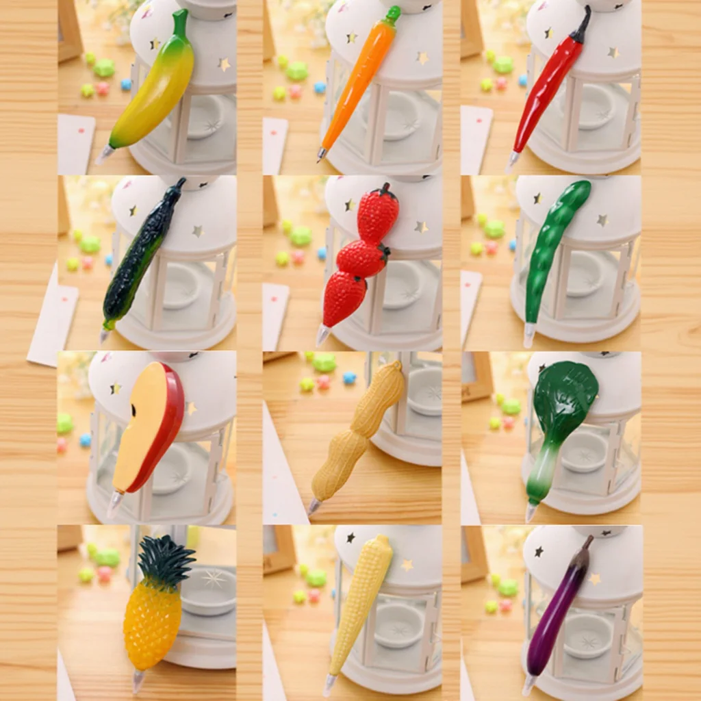 

1Pcs Fruit Pen Cute Chili Shape Ballpoint Pen Non-Skid Grip Comfortable Hand Feel Great for School Home Office