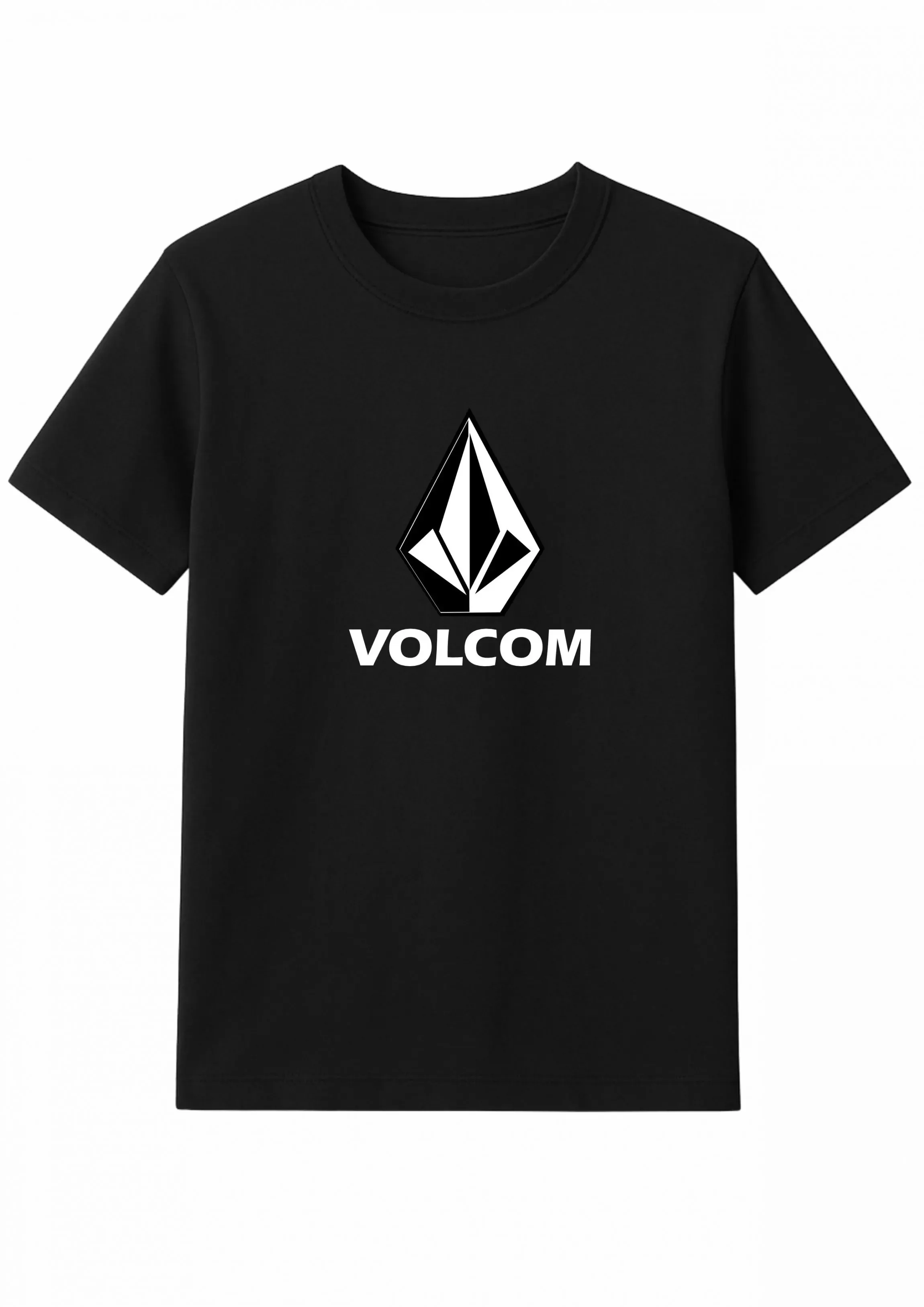 Volcom printed pattern T-shirt summer short sleeved unisex T-shirt luxurious casual retro T-shirt