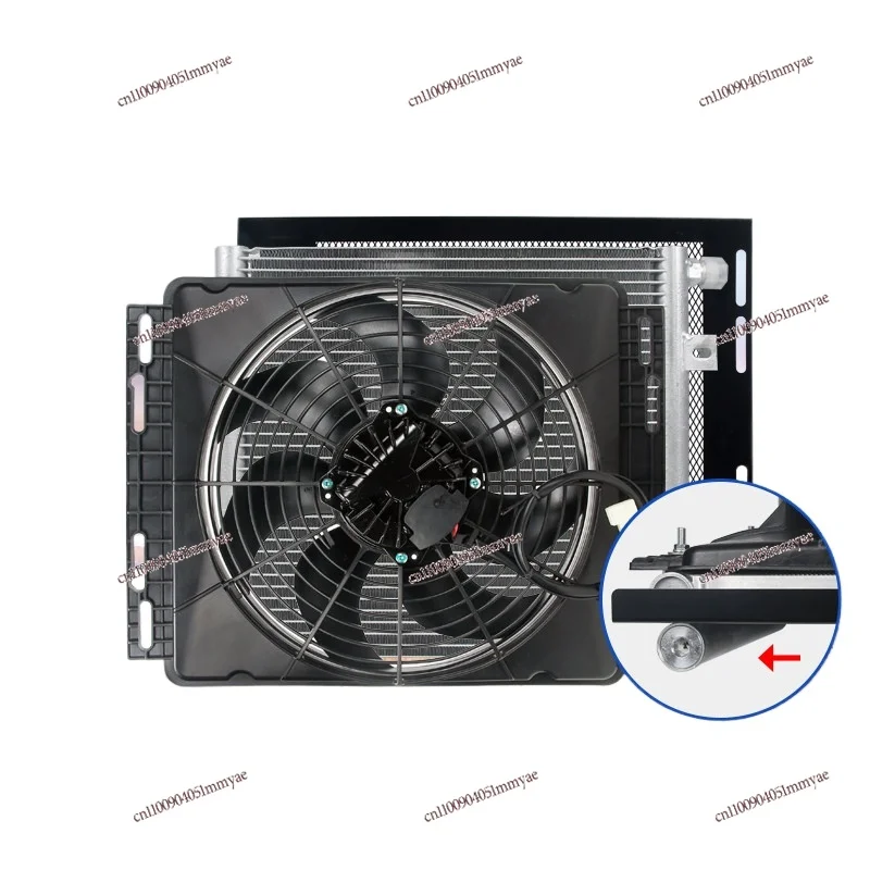 

Parking air conditioner brushless inverter fan 12V automotive air conditioner condenser assembly