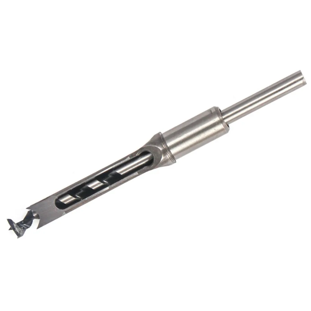 12.5mm Size Square Hole Drill Bit 1/2 Inch Shank Hollow Chisel Design Hollow Chisel Mortiser Spur Cutter Edge High Carbon Steel