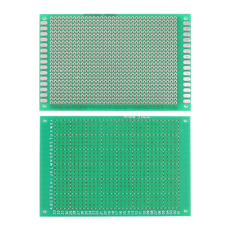 Placa de circuito impreso Universal, Kit de placa de pruebas PCB, 5 piezas, 7x10cm, Verde