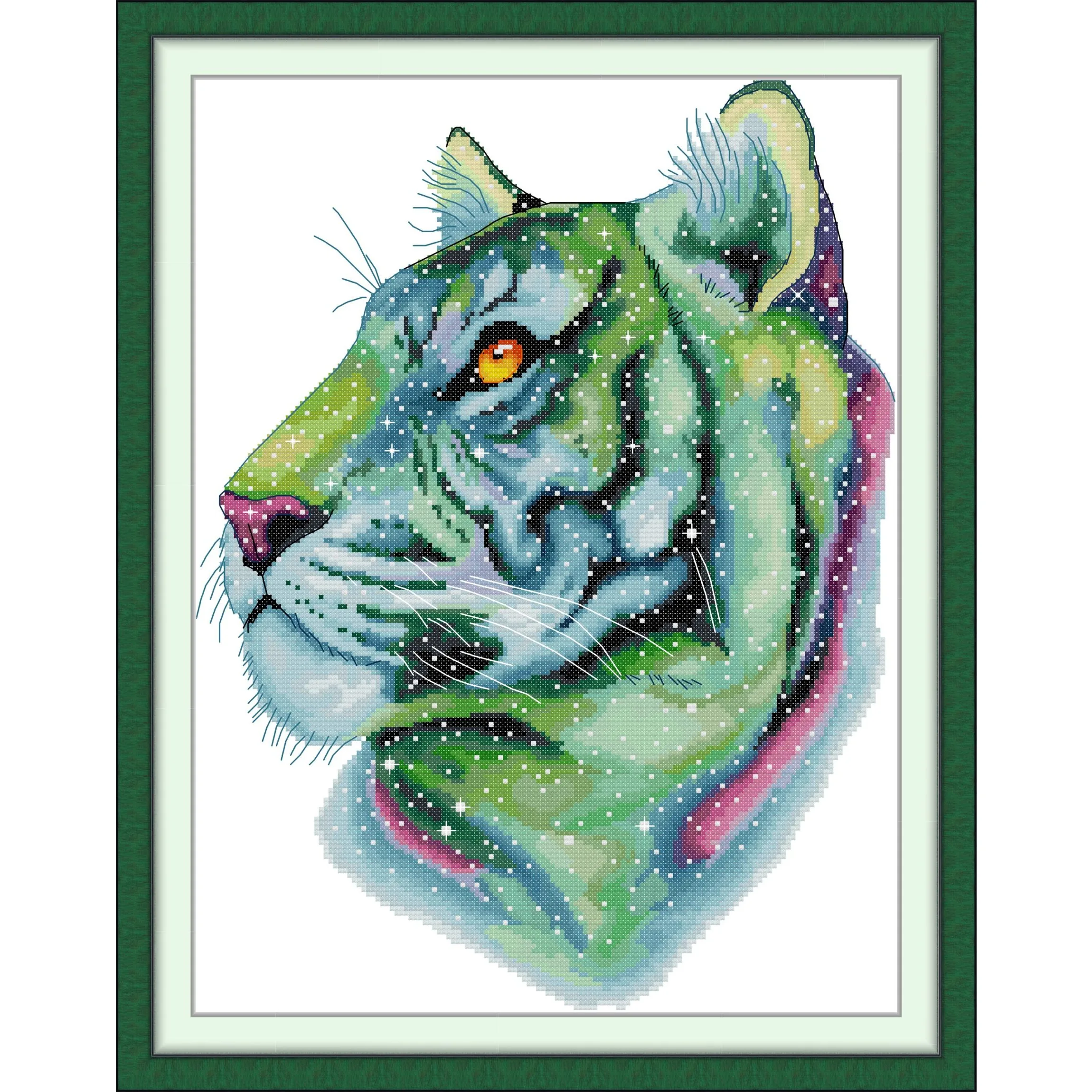 News Pre-Printed Cross Stitch Kit, Stamped Aida Fabric With DMC Threads, Embroidery Kit - From The Planet Pandora
