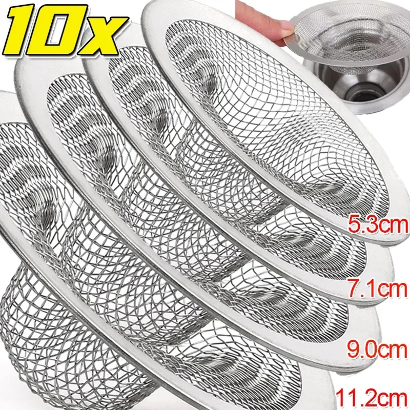 

Stainless Steel Sink Filter Kitchen Bathroom Floor Drain Mesh Filters Drain Basket Waste Screen Hole Trap Home Strainer Stoppers