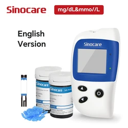Sinocare Safe Accu2 Blood Glucose Monitor Meter Kit Glucometer or Test Strip Lancets for Diabetes Diabetic
