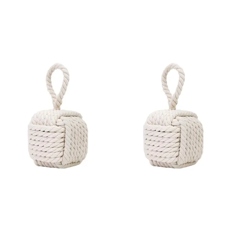 a008-2x-decorative-door-stoppers-cute-rope-knot-design-heavy-duty-weighted-doorstop-with-inside-mount-for-home-school