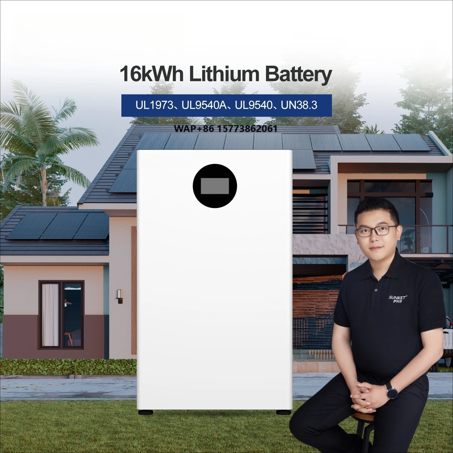 

16kwh Lifepo4 Battery Solar Panels with Battery and Inverter Lithium Solar Battery 6000 Deep Cycles