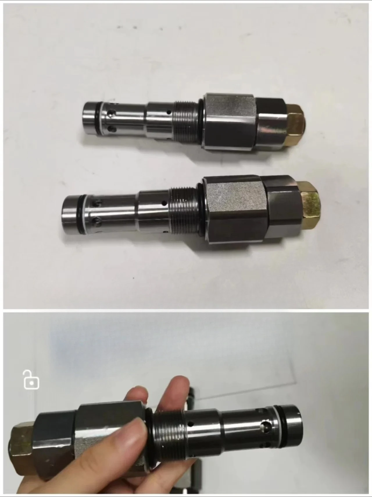 Excavator Attachments Hydraulic Flow Control Check Valve Pilot Check Valve Stainless Steel Thread Hydraulic Ball Valve