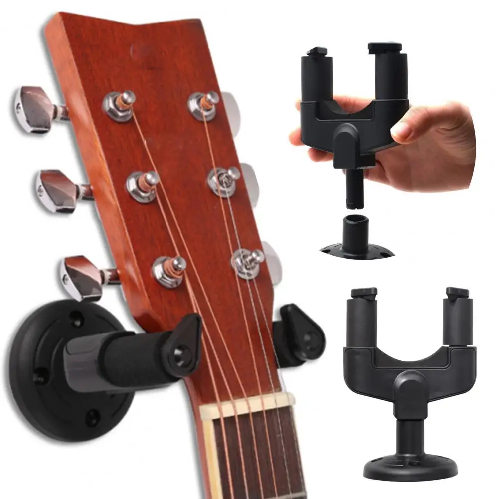 Guitar Wall Mount Hanger Heavy Duty Metal Guitar Holder Bass Ukulele Acoustic Classical Electric Guitar Stand Hook