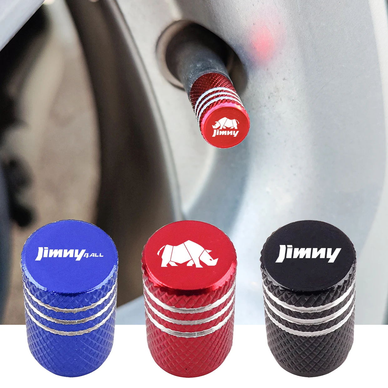 Auto Emblem Dust Cover car Aluminum Air Tire Valve Cap For Suzuki Jimny Sierrra Safari JB33 JB43 JB74 JB53 JB64 JA11