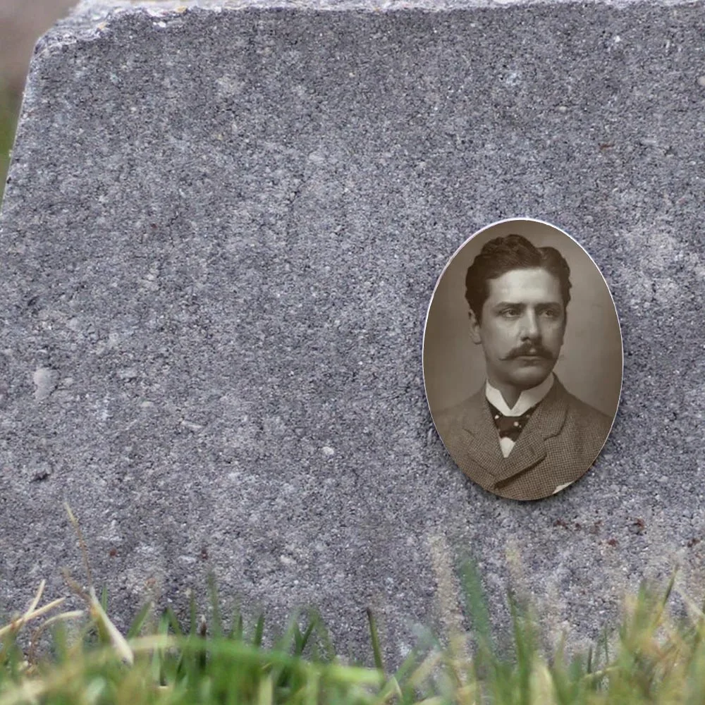 2D Flach, nicht 3D, 1 Stück, personalisierte Foto-Gedenkstein-Fliese, wasserdicht, für den Außenbereich, Bildplakette für Friedhofsdekorationen
