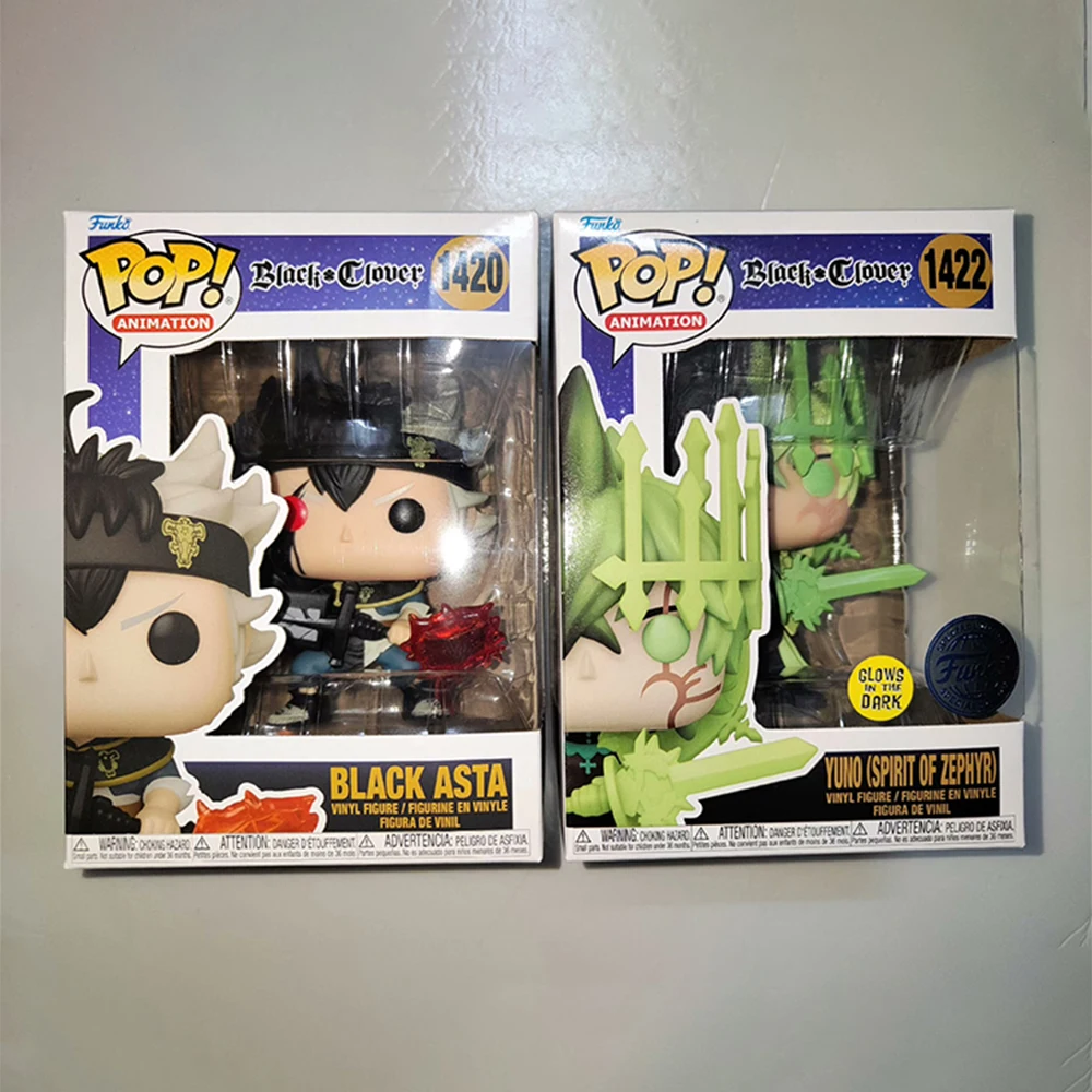 Figura de acción de trébol negro de Anime Funko Pop, modelo de Asta negra, juguetes, adornos de Mereoleona, muñeca Noelle Yuno, regalos de decoración de escritorio