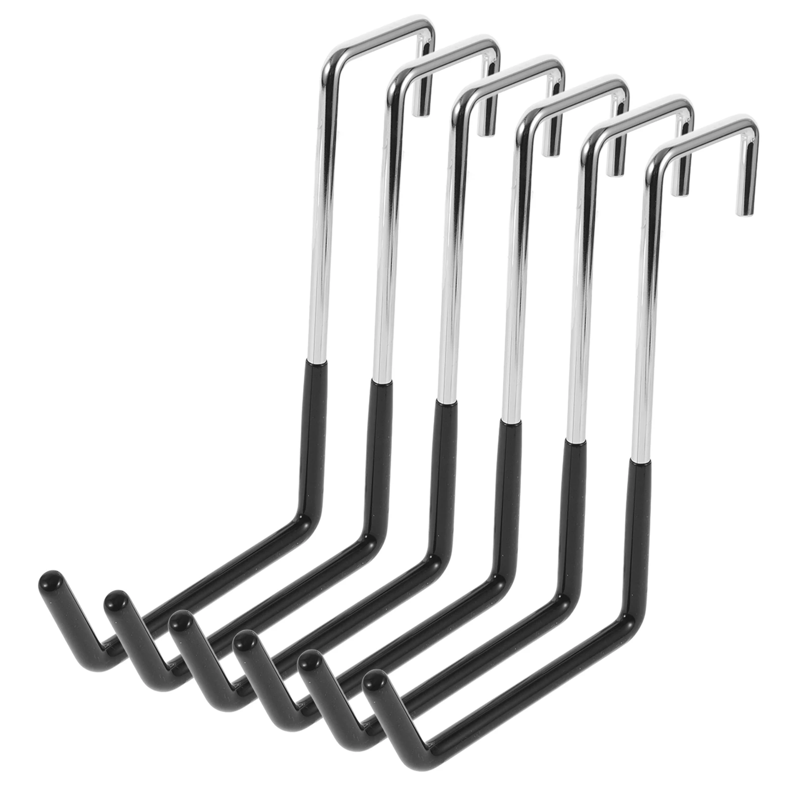 

6pcs Heavy Duty Bike Rack Hooks Wall Mounted Storage S Hooks for Bikes Tools Garage Workshop Durable Large Size Iron PVC