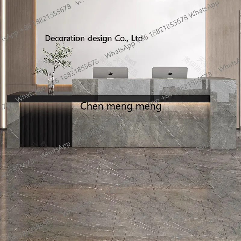 

Красота Современная стойка регистрации Роскошный скандинавский офис Простые стойки регистрации Салон кассира Mostrador Recepción Коммерческая мебель