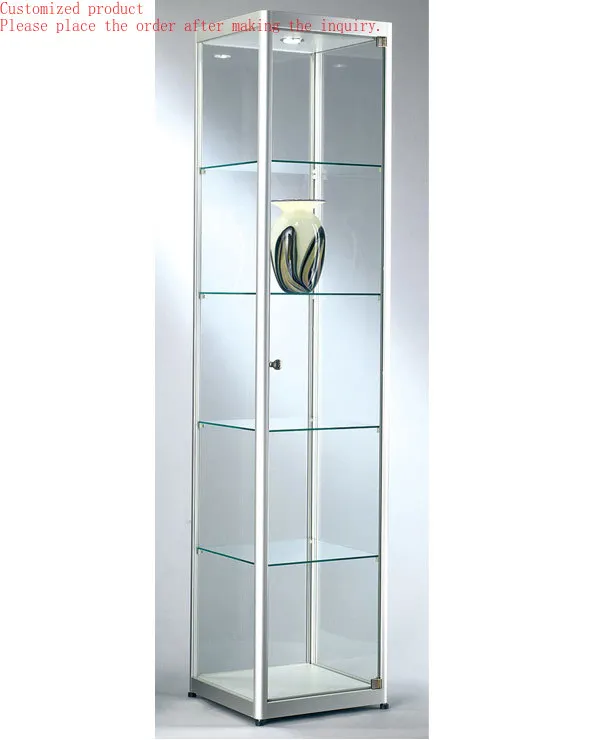 

Custom.Model Display Cabinet/ Tall Glass Display Shelf/ Full Vision Glass Display