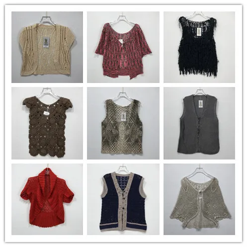 

Vintage Handmade Hollow out Knitted Summer Sweater Tassel oulder n Sle Long Sve V Ne Stripe Patterned Sweater