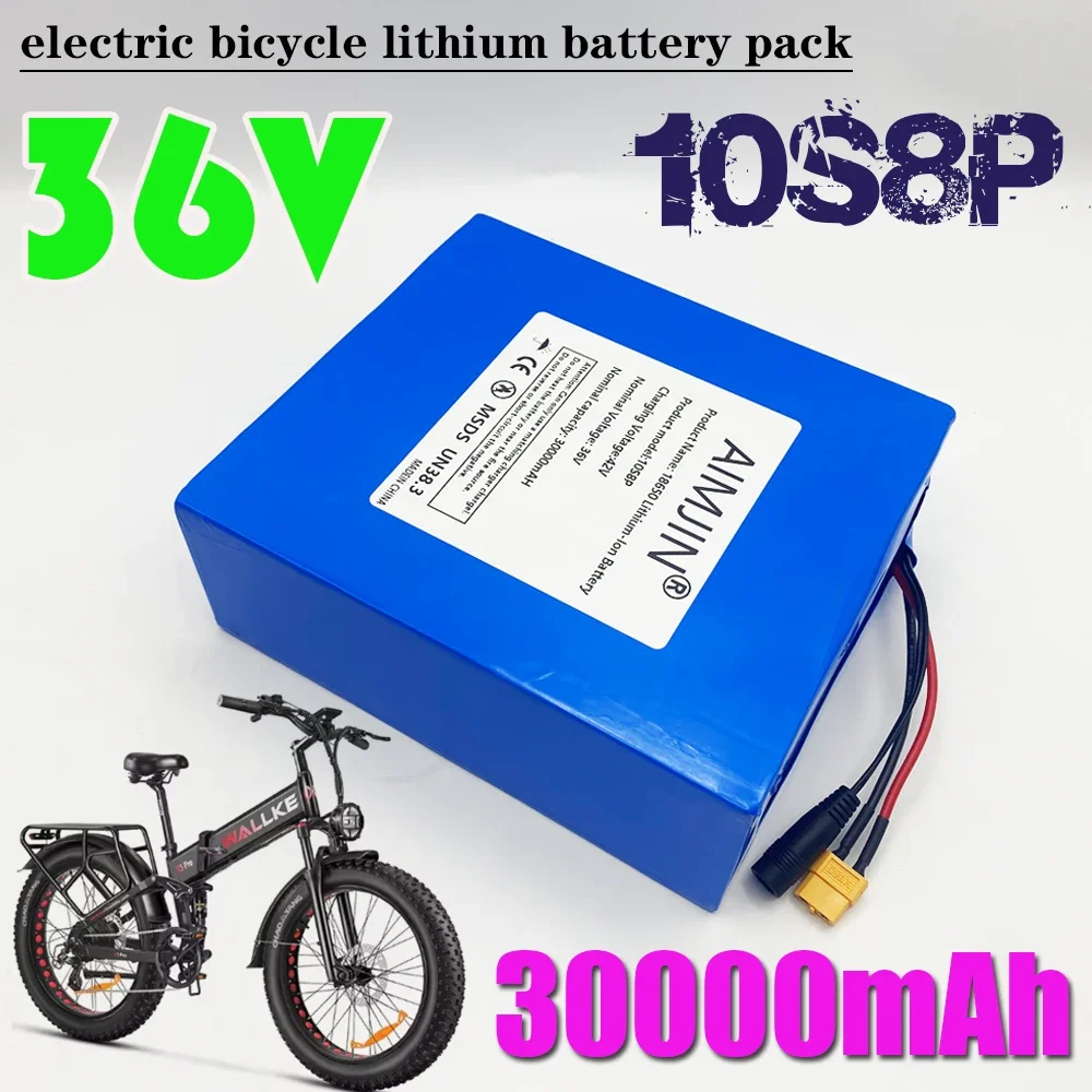 36V 30000mah Battery Lithium-ion 10S8P Battery Pack 250W~1000W for Ebike,Car,Bicycle,Scooter with BMS