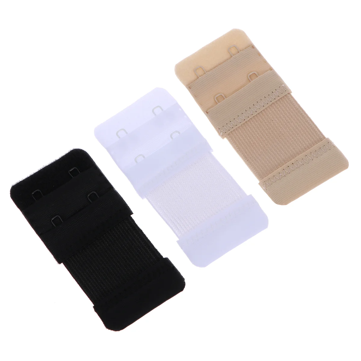 3 Pcs Lingerie Lingeries Strap Extender 2 Hook Elastic Extension Women's