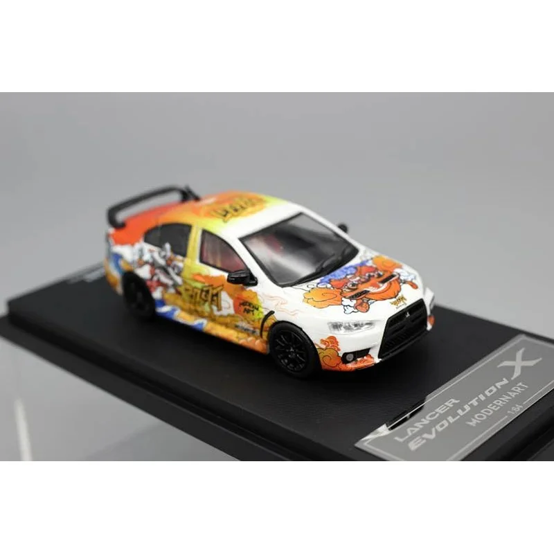 ModernArt/MOREART 1:64 voiture Mitsu-bishi EVO dix génération lion peinture simulation modèles de voiture en alliage