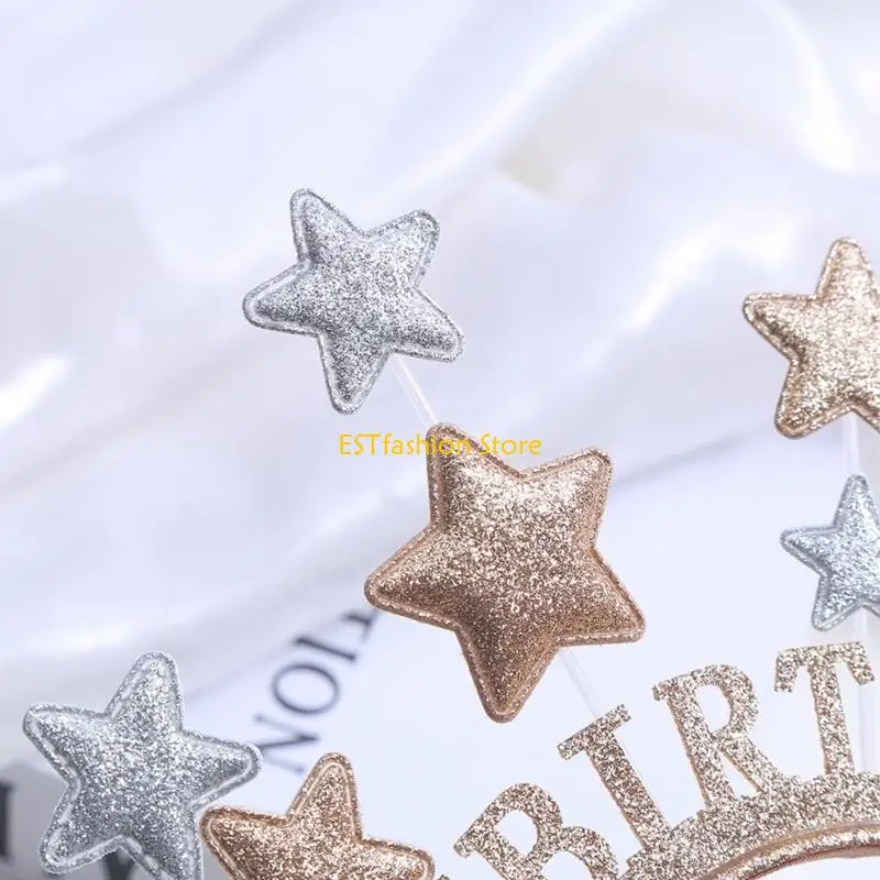 Y5GC Unique Headband with Sequin HAPPY-BIRTHDAY Hairhoop for Adult Kid Hair Decors