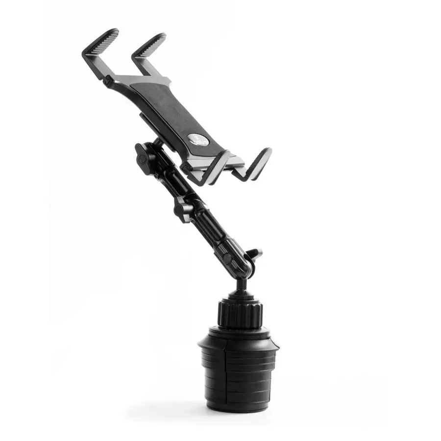 

Tablet Cup Holder Mount for Car or Truck Enduro Series Heavy Duty ELD Mount Aluminum 3Way Adjustable Arm with Universal Spring L