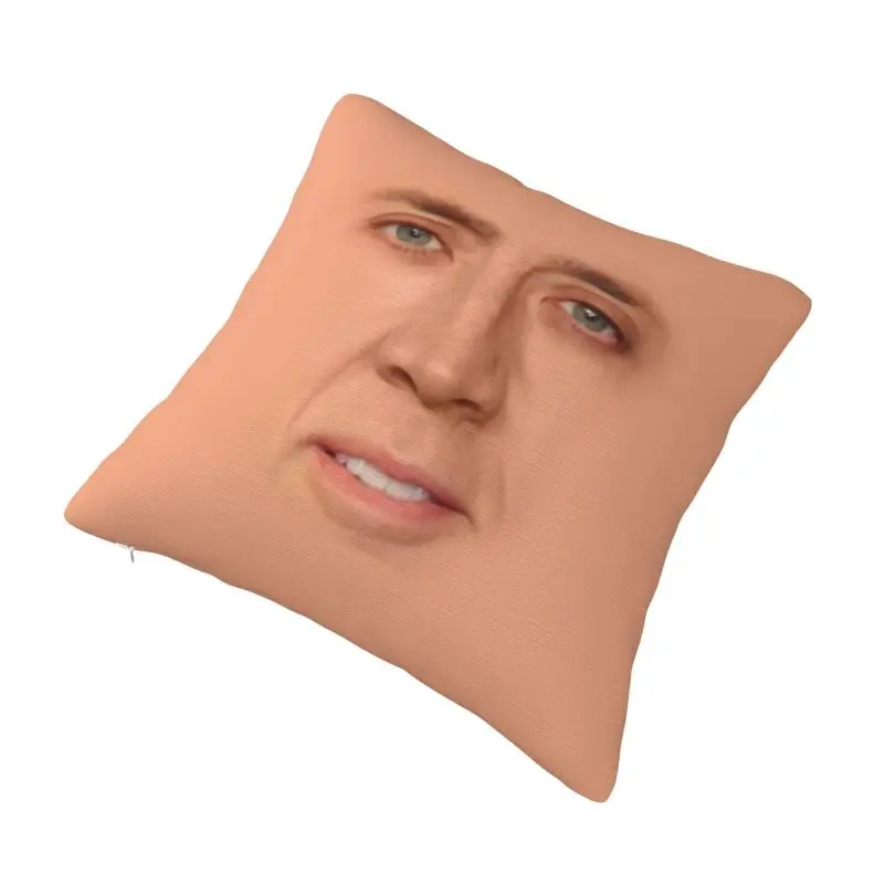 الحديثة نيكولاس قفص ميمي غطاء الوسادة 55*55 سم لينة مضحك رمي كيس وسادة لغرفة المعيشة أريكة كرسي المخدة #3