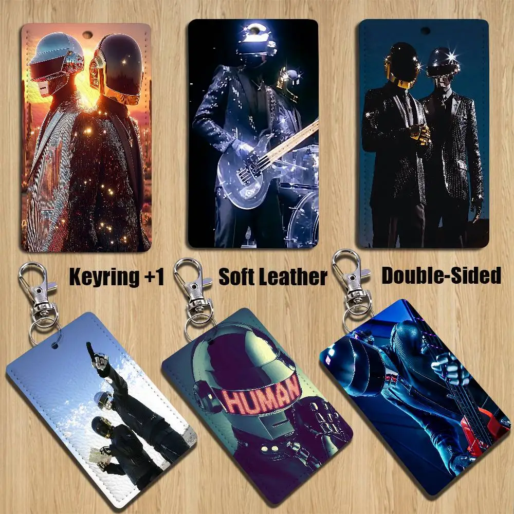 

COOL FRA Daft Punk band Holder For Bank Business Work Card Holder Student Card Case Bus Card Keychain