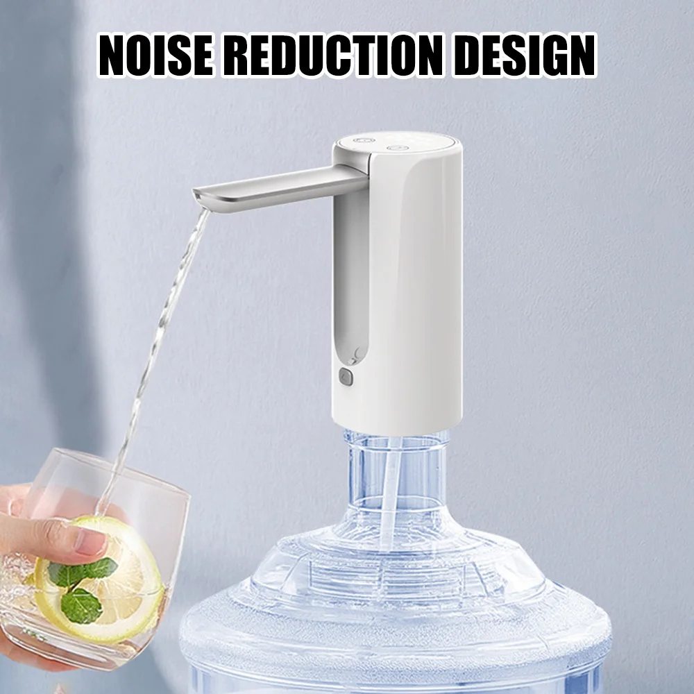 Digital Display Water Bottle Pump USB Rechargeable Automatic Water Dispenser Pump Portable Foldable Electric Dispenser Pump