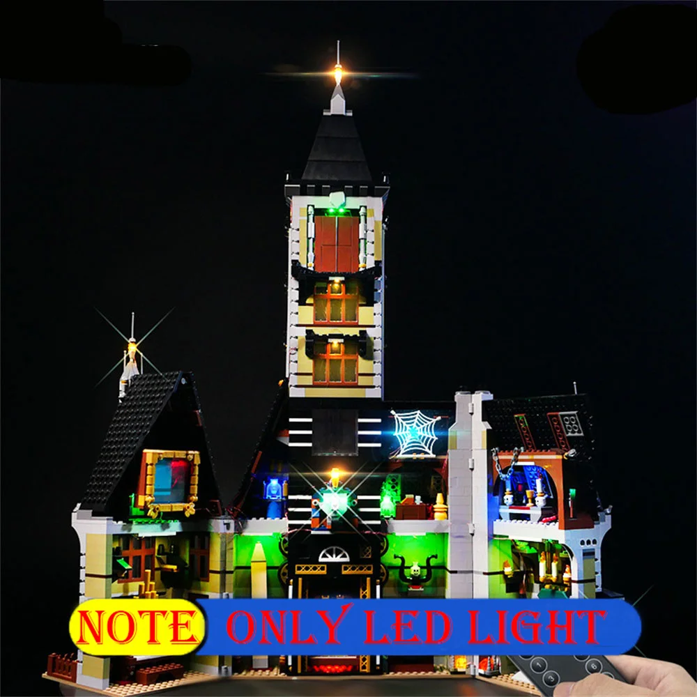 Set di illuminazione per il 10273 Fairground Haunted house non incluso Building Block (solo Kit di luci a Led)