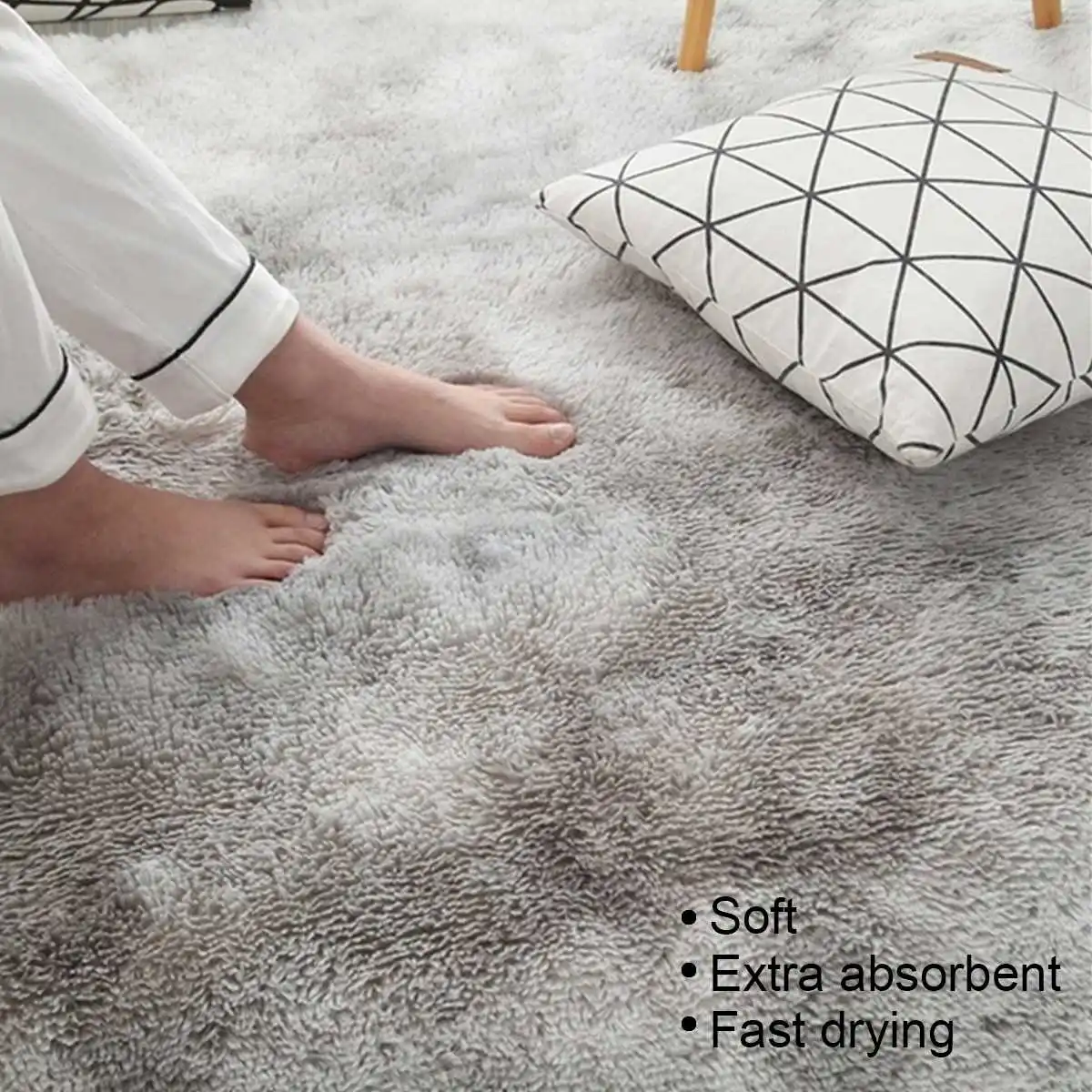 Große Teppiche für Moderne Wohnzimmer Lange Haar Lounge Teppich In Die Schlafzimmer Furry Dekoration Nordic Flauschigen Boden Nacht Matten