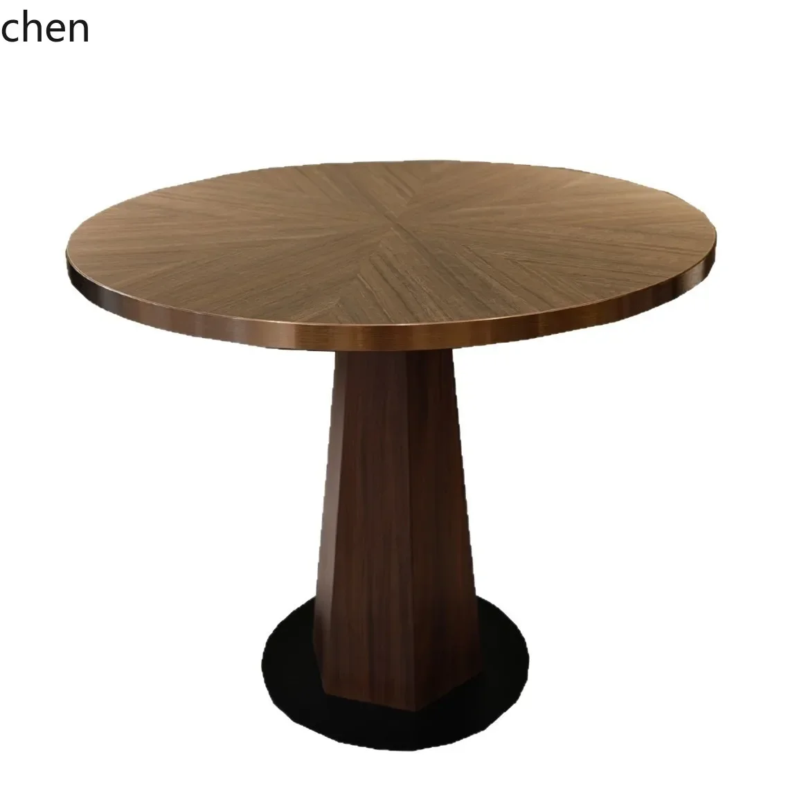 y8- Solid Wood Rock Slab Dining Table Office Reception Casual Discussion Reception Table and Chairs
