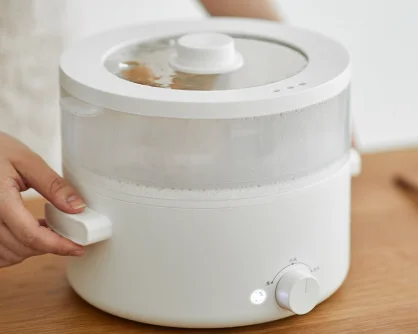 طباخ متعدد 2L قدر الغذاء البخاري الكهربائي وعاء الطبخ غير عصا السيراميك بطانة مقلاة الطبخ البيض هوتبوت المعكرونة الفورية