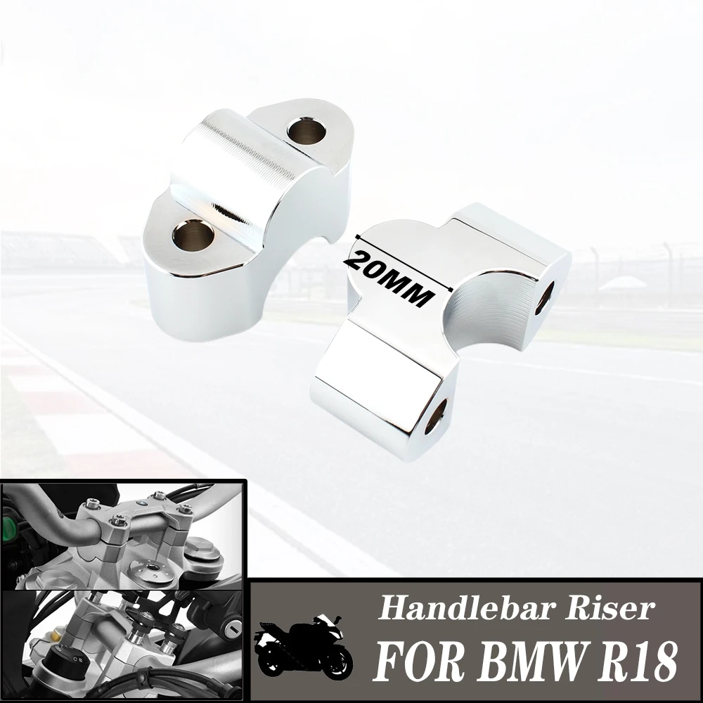FOR BMW R18 2020-2022 Handlebar Heightening Riser Motorcycle Rises 20MM Backward 15MM CNC Aluminum Plated NEW R18 image 6