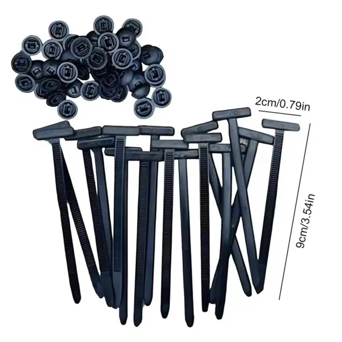 Nylon Universal Cable Tie Buckle Heavy Duty Zip Ties Holder Pin Button Design Plastic Fasteners Uses For Car Body