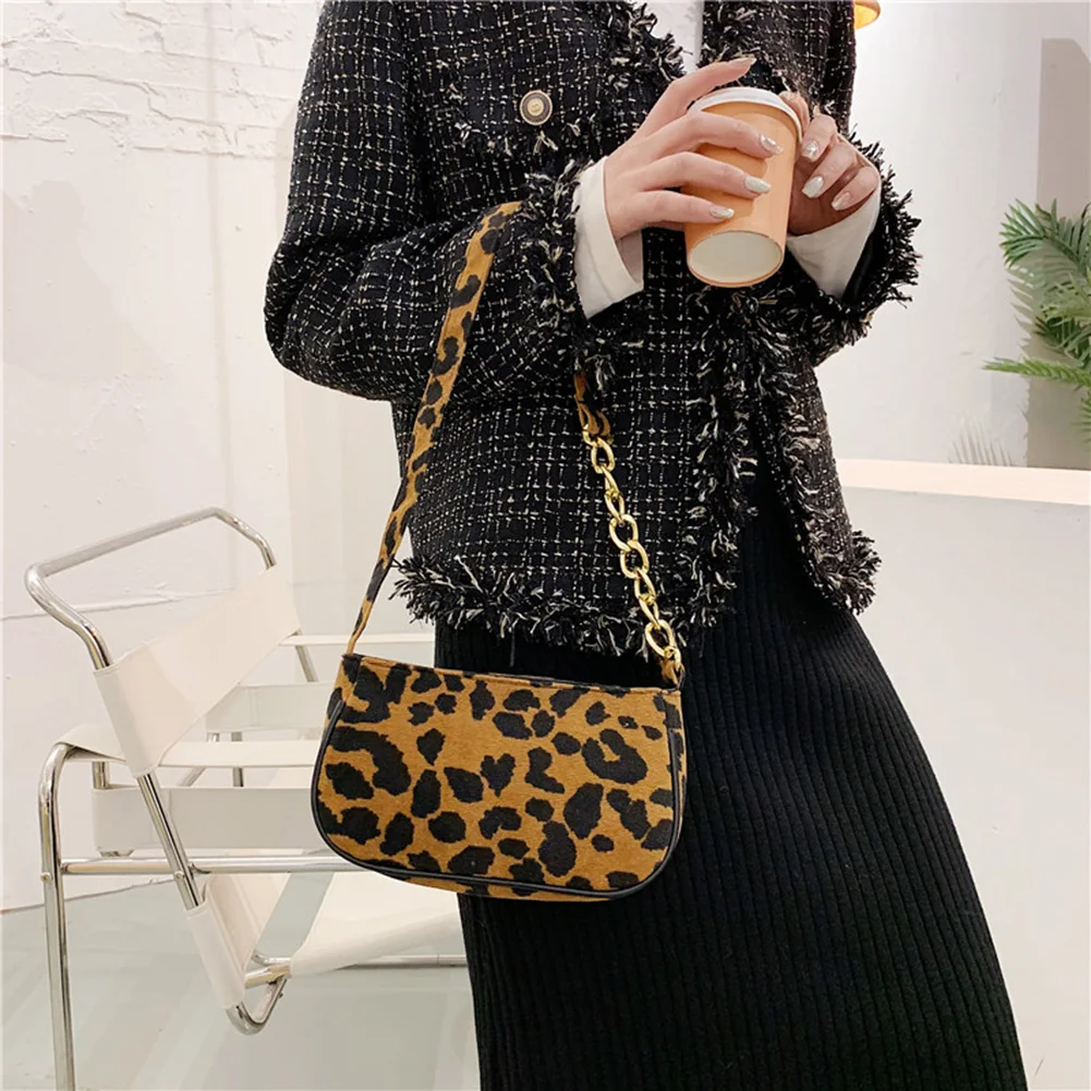 Torba na ramię z pluszowego materiału w kształcie zwierzątka, duża pojemność, oryginalny design, torba na zakupy z wzorem leoparda.