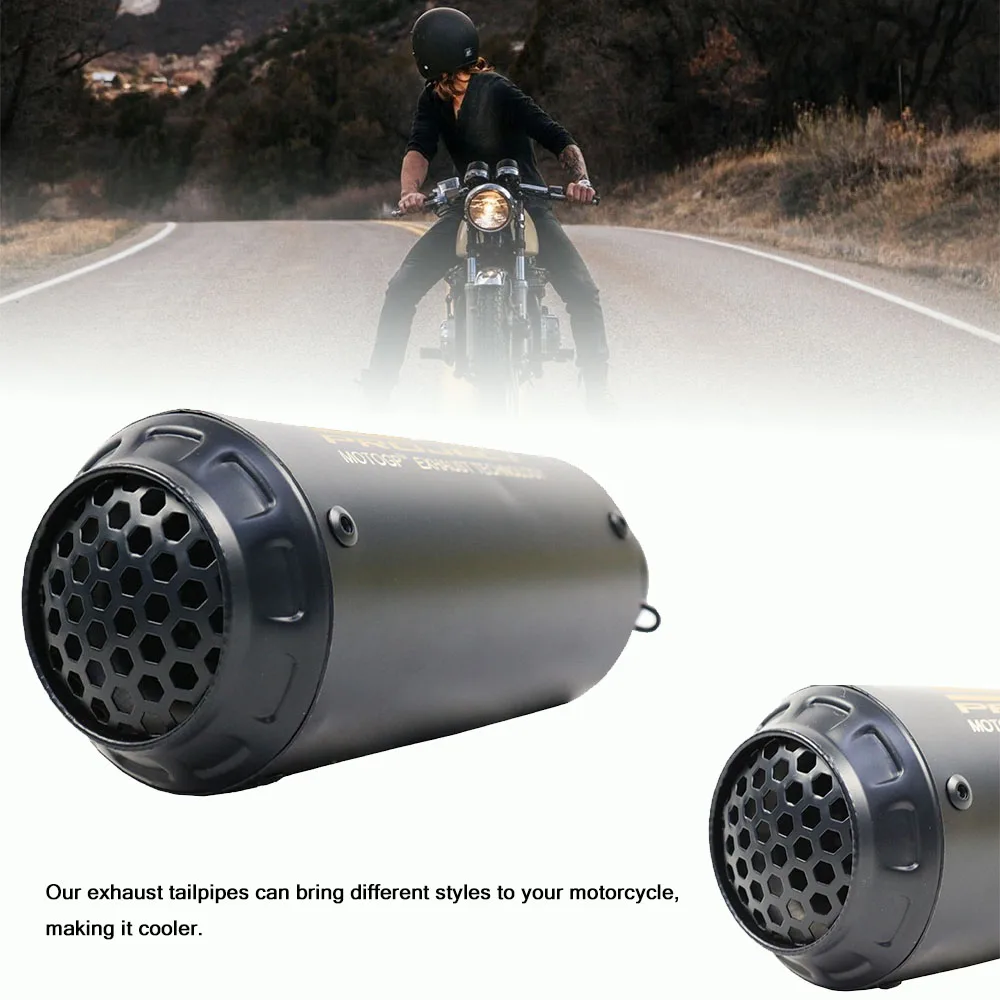 كاتم صوت عادم الدراجة النارية SC المعدل العالمي مقاس 51 مم مع شبكة لعادم Huanglong 600 ZX6R وZ800 من الفولاذ المقاوم للصدأ. #3