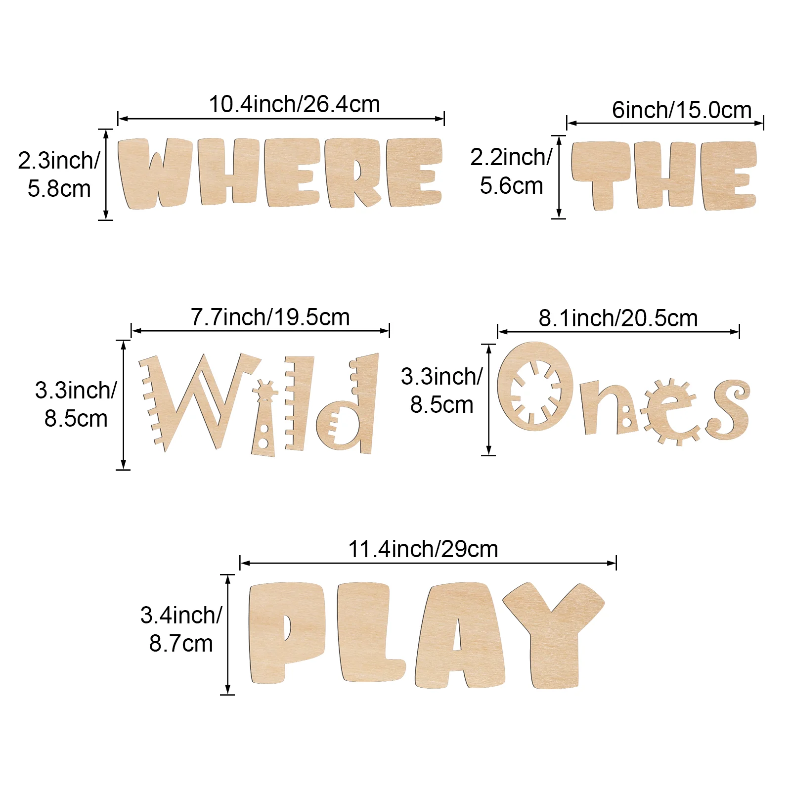 where the wild ones play Wood Sign Baby Shower 1st Birthday Baby Party Sign Wooden Cutout Nursery Deco