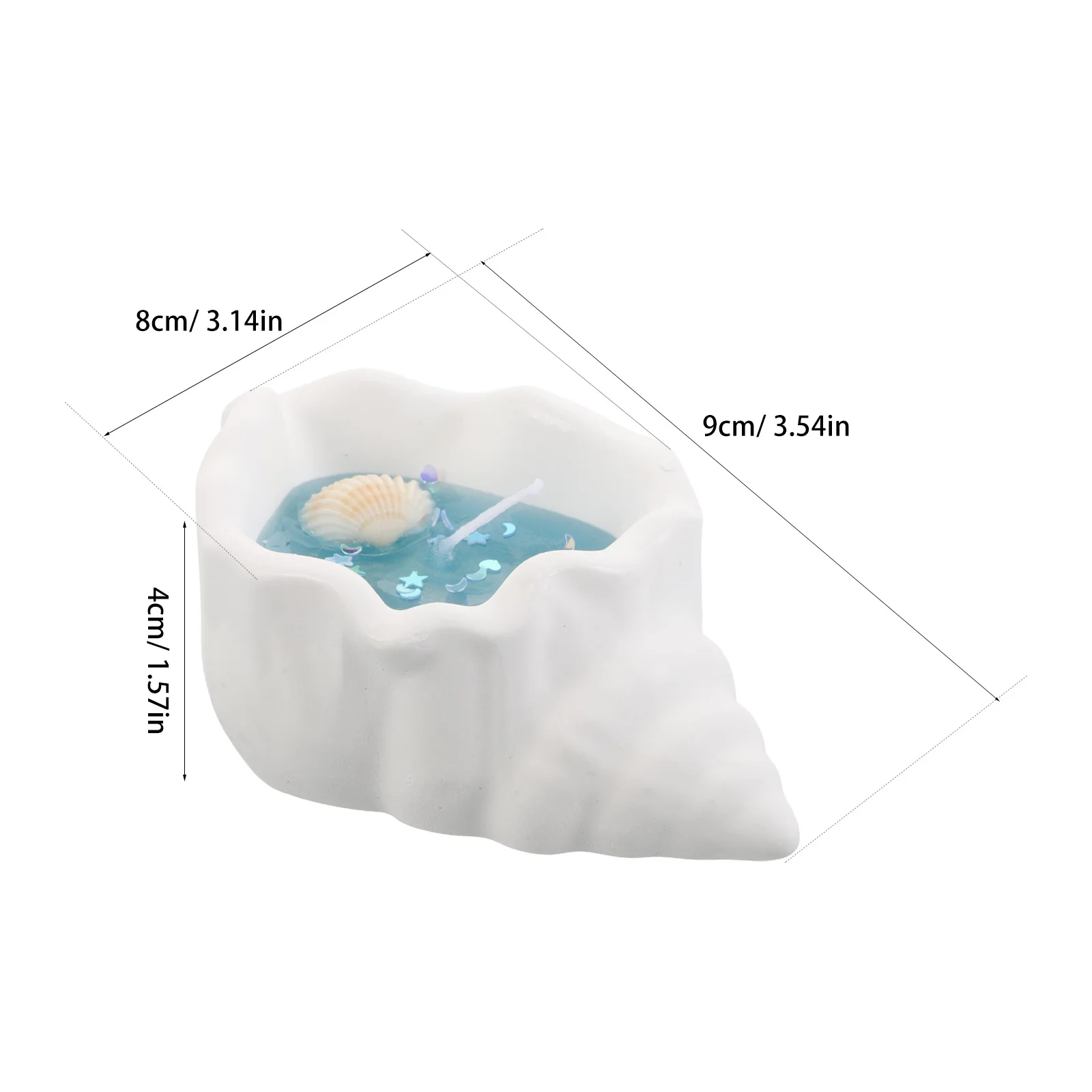 ديكور عطري على شكل محارة معطرة يدويًا لغرفة النوم والمكتب ورائحة تدوم طويلاً للديكور الداخلي