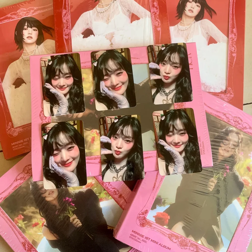 

KPOP (G)I-DLE Minnie SOLO Альбом Фотокарточки MAKERSTAR HELLOIVE Предварительно запечатанные карты Периферийные случайные карты Подарки для фанатов Минни