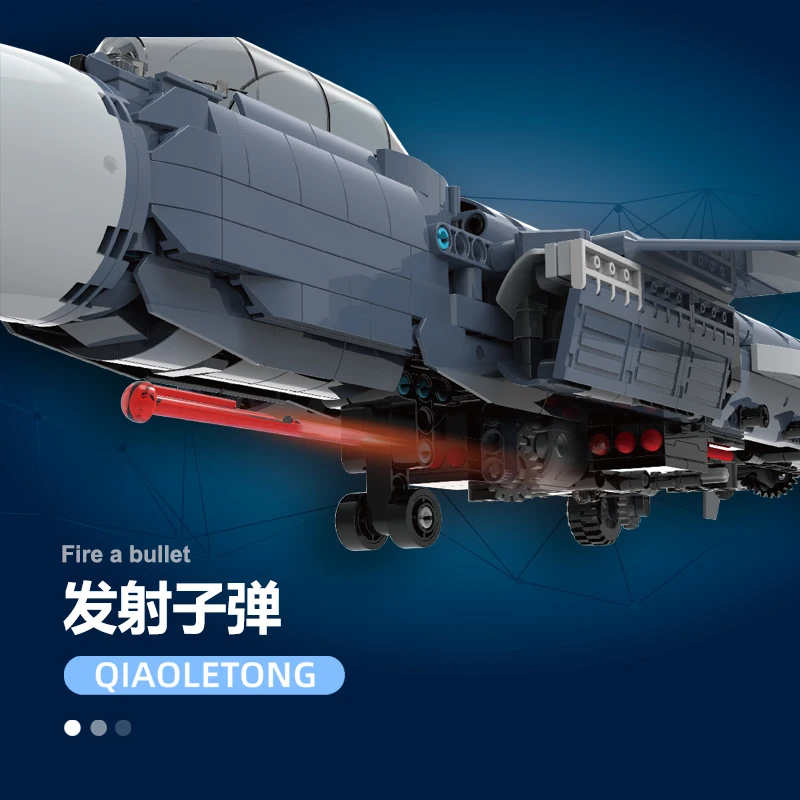 ของเล่นบล็อกประกอบเครื่องบินรบพร้อมระบบพ่นไฟฟ้าสำหรับเด็กผู้ชาย สามารถปล่อยได้สำหรับผู้ใหญ่ ของขวัญวันเกิดที่ยากสำหรับผู้ใหญ่ ของประดับตกแต่ง