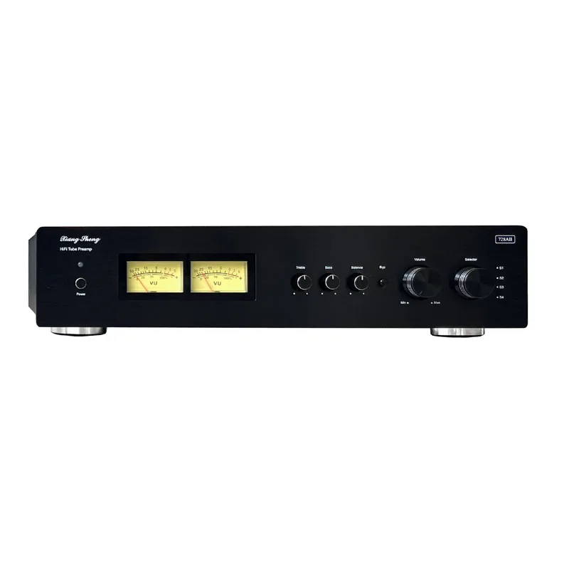 Pré-amplificador de tubo 728A 12AT7 + 12AU7 pré-amplificador estéreo HIFI com ajuste de volume
