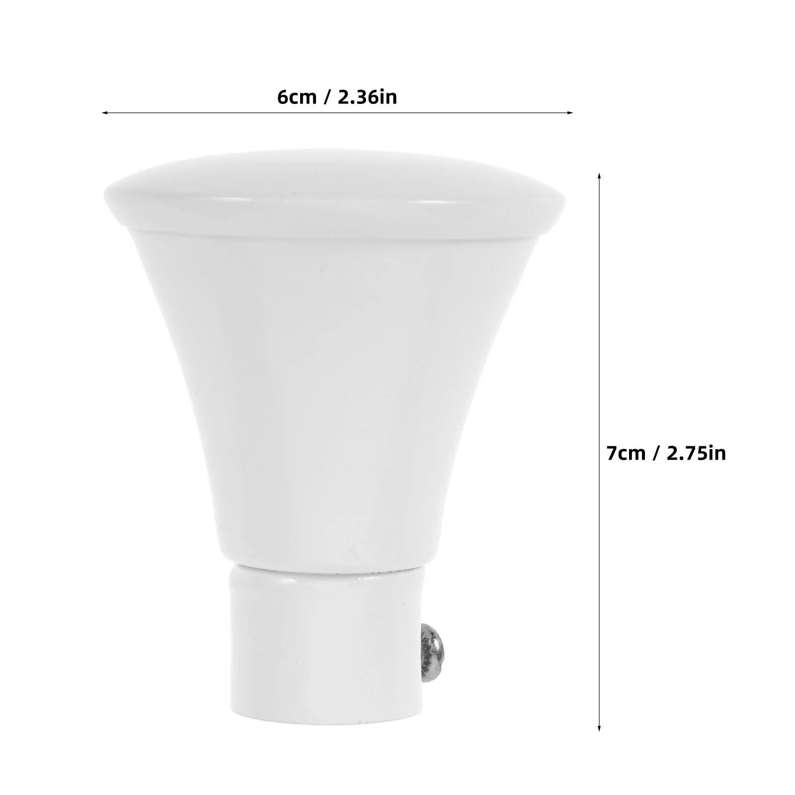 2 Stück Gardinenstangen-Endstücke aus Eisenmaterial, kreatives schickes Design, Heimbüro-Dekoration, Endstück für Wohnzimmer, Esszimmer, Schlafzimmer, Fenster