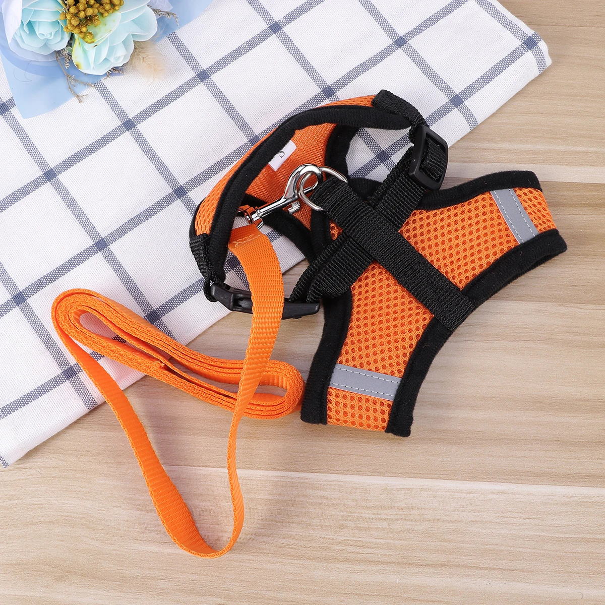 

High Quality Adjustable Dog Harness Vest for Small Medium Pets Chest Strap Leash Moisture Proof All Weather Lightweight Outdoor