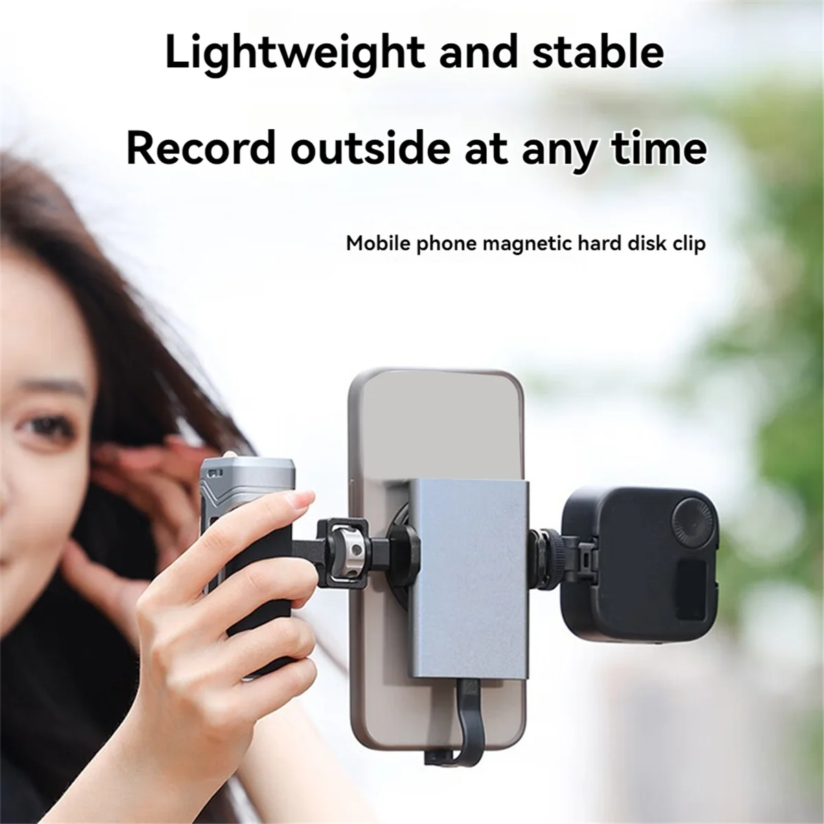 Suporte para disco rígido M85K MG10 ajustável 48-67mm, para smartphone Power Bank