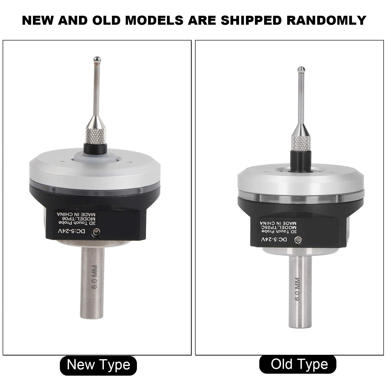 مكتشف ثلاثي الأبعاد عالي الدقة محدد كرة فولاذية من التنجستن لمعدات CNC 5 ~ 24 فولت مكتشف عالي الدقة مسبار ثلاثي الأبعاد