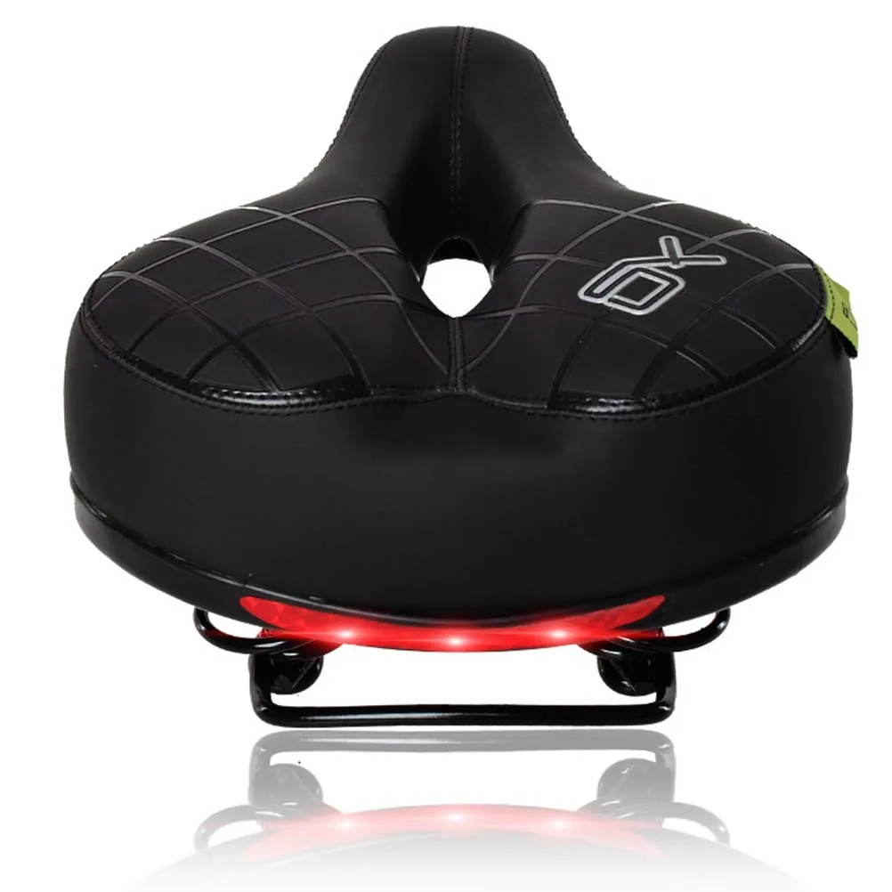 

Ergonomic Mountain Bike Saddle Seat Cushion Thick Big Ventilated Comfortable Universal Fit For Cycling Black Bike Saddle Seat
