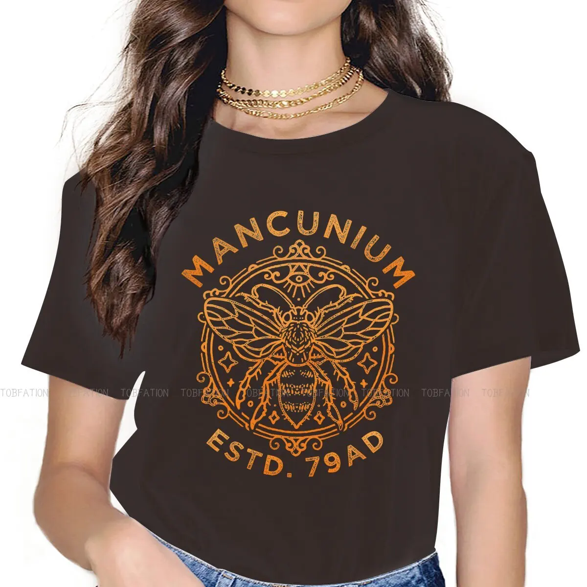 Mancunium 79AD Manchester England Worker  4XL TShirt Beekeeping Bee Keeper Printing Comfortable T Shirt Female Unique Gift Idea