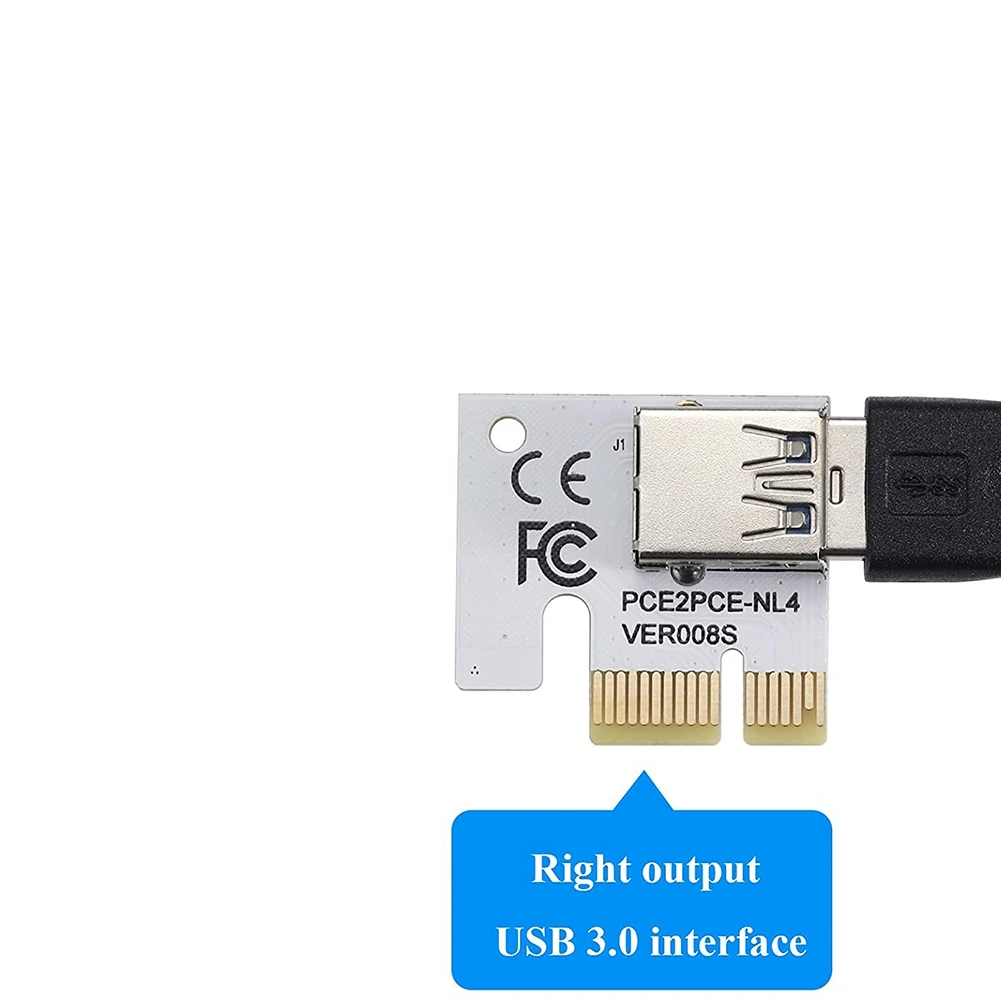 Carte adaptateur PCI-E 1X, PCI-Express BronchSlot, doigts dorés pour une transformation de données stable et rapide, VER008S, lot de 5