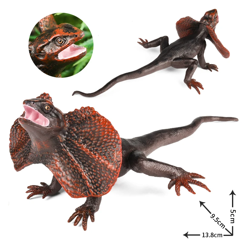 Oenux 爬虫類動物野生カメレオントカゲグリーンリグアナトゲ悪魔アクションフィギュアモデル置物教育玩具子供のためのギフト