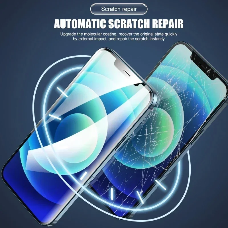 Hydrogel Film For iPhone 17 16 15 14 13 12 Mini 11 Pro XS Max XR X 8 7 Plus SE 2022 Front Screen Protector Back Film Not Glass